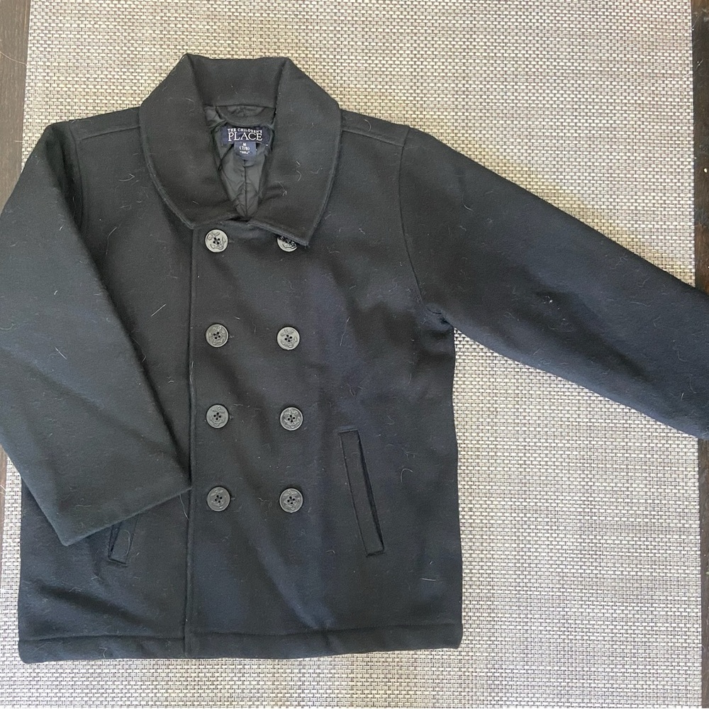 Childrens Place Medium (7/8) Wool Insulated Double Breasted Pea Coat - new.